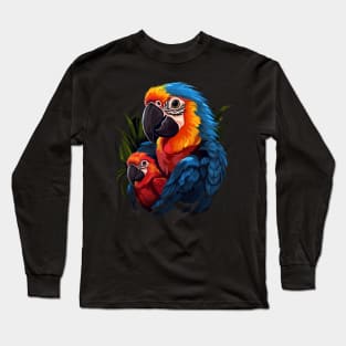 Macaw Fathers Day Long Sleeve T-Shirt